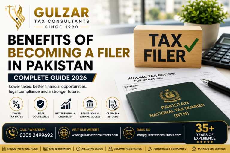 Benefits of Becoming a Filer in Pakistan – Complete Guide 2026